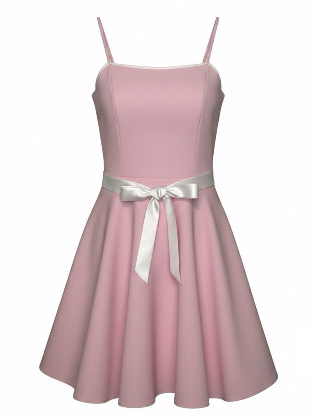 PULSE Y2K Vintage Pink Skater Dress Ruffle Underskirt Size Large